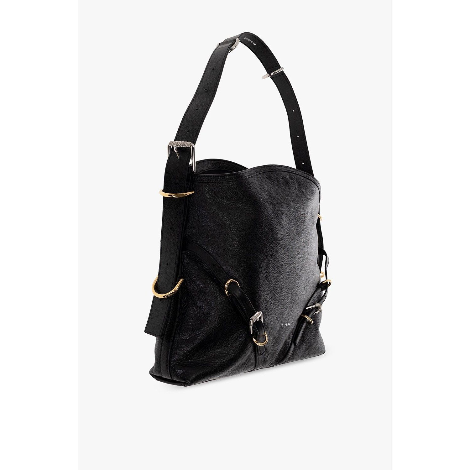 Givenchy GIVENCHY Medium Voyou Strappyy Black Shiny Leather Shoulder Size ONE SIZE - 3 Thumbnail