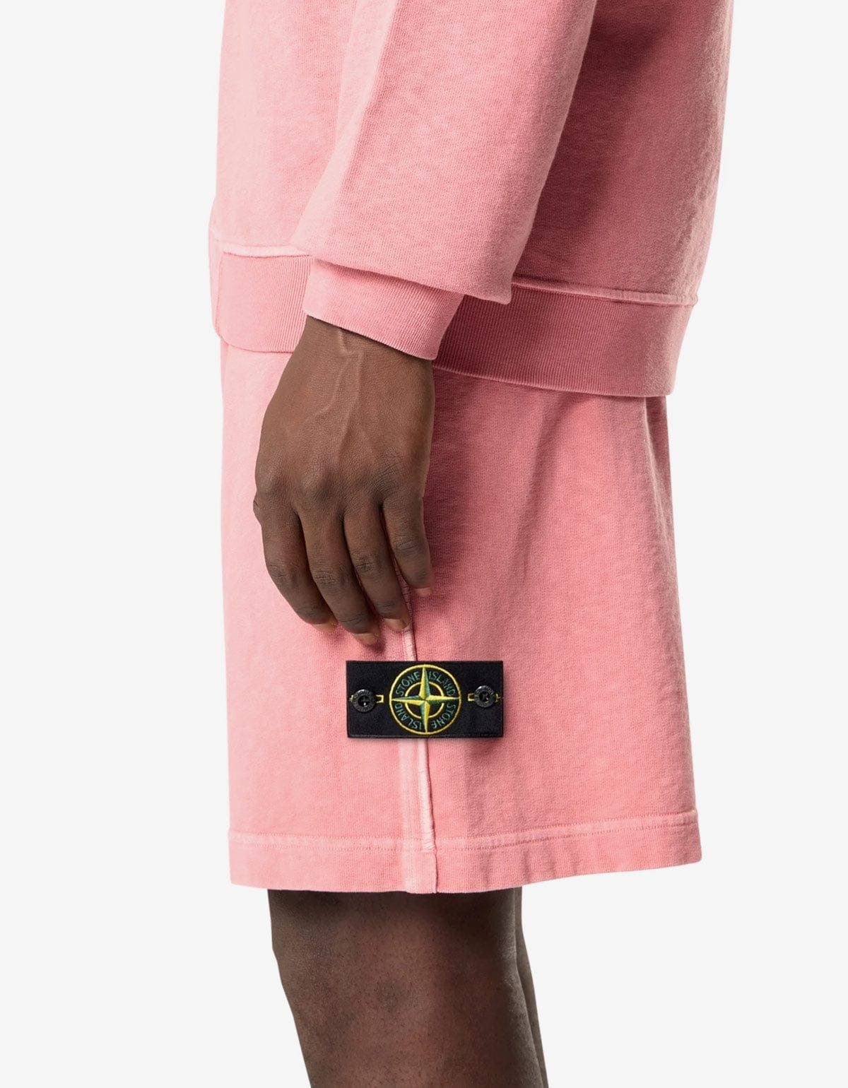 Stone Island Stone Island Pink Old Effect Sweat Shorts Size US 36 / EU 52 - 3 Thumbnail