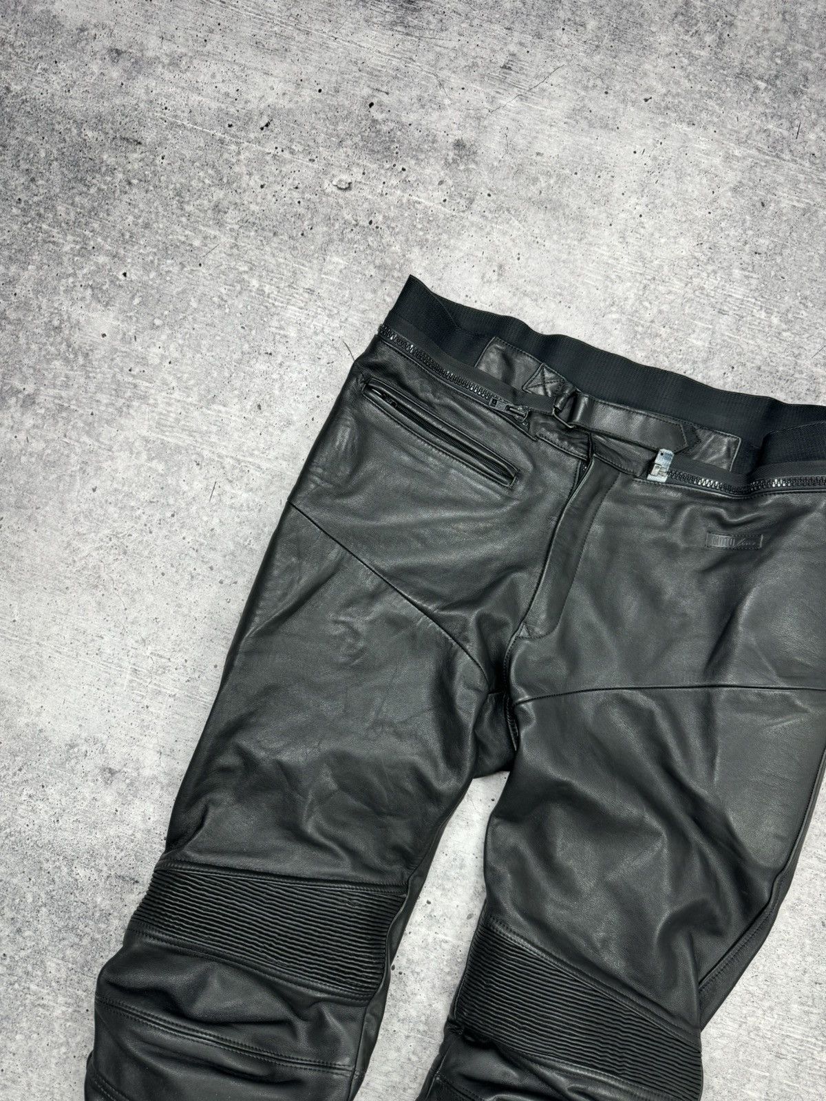 Genuine Leather × Vintage Vintage Y2K Style Moto Bike Racing Genuine Leather Pants Size US 38 / EU 54 - 7 Thumbnail