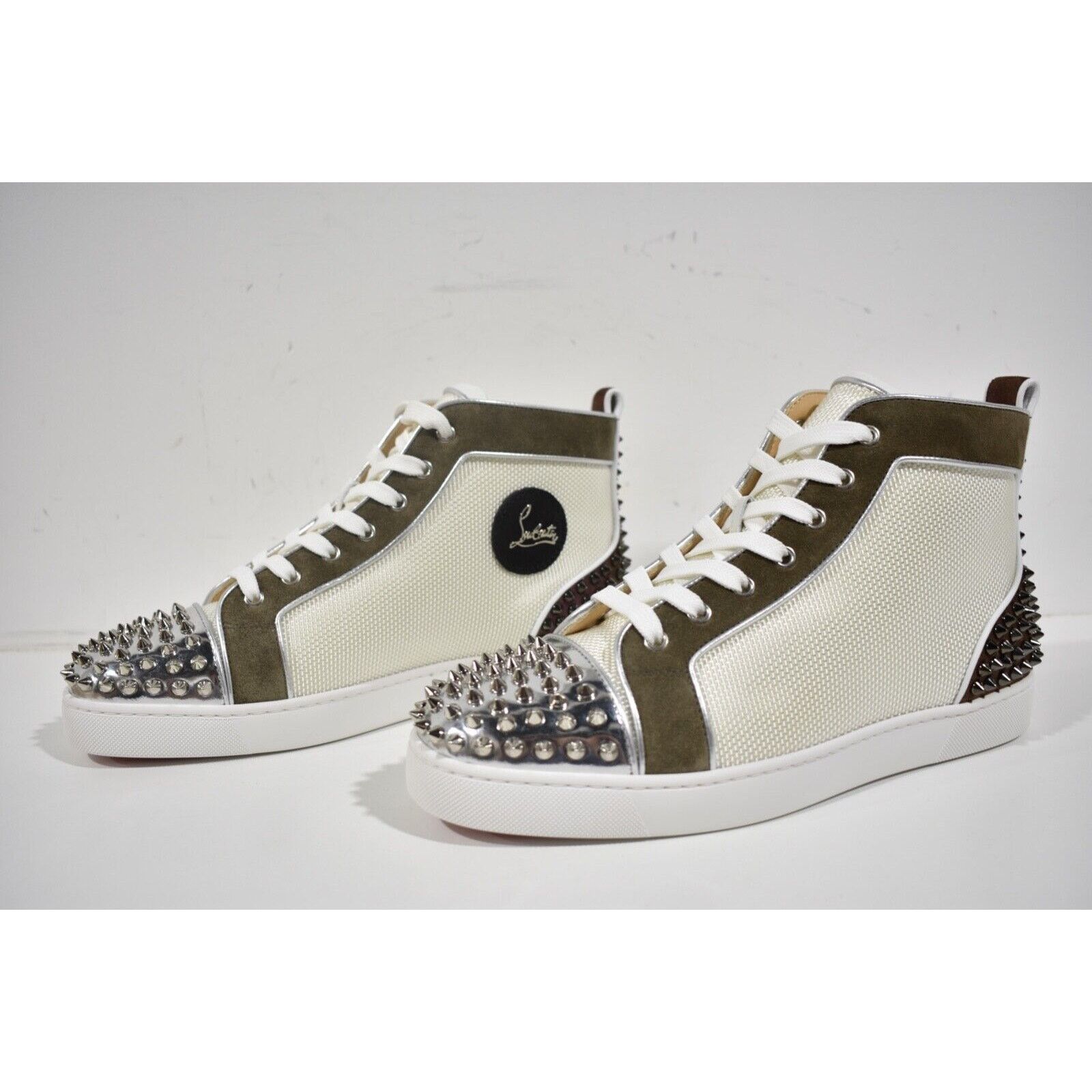 Christian Louboutin Christian Louboutin Mens Lou Spikes High Top Sneaker Size US 9.5 / EU 42-43 - 9 Thumbnail