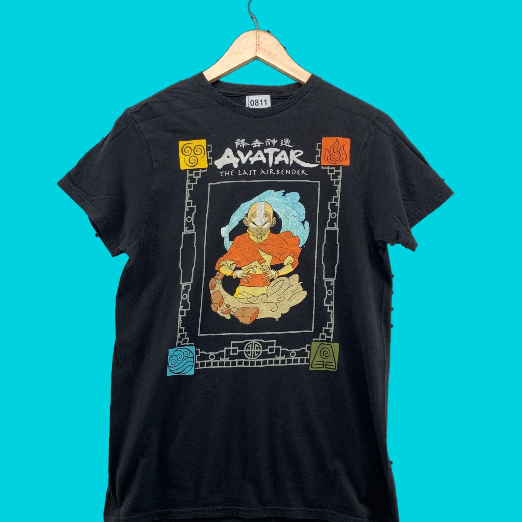 Vintage Avatar The Last Airbender Shirt Black Adult Small Movie TEE Mens Short Sleeve Crew Neck - Size US S / EU 44-46 / 1 - 1 Thumbnail