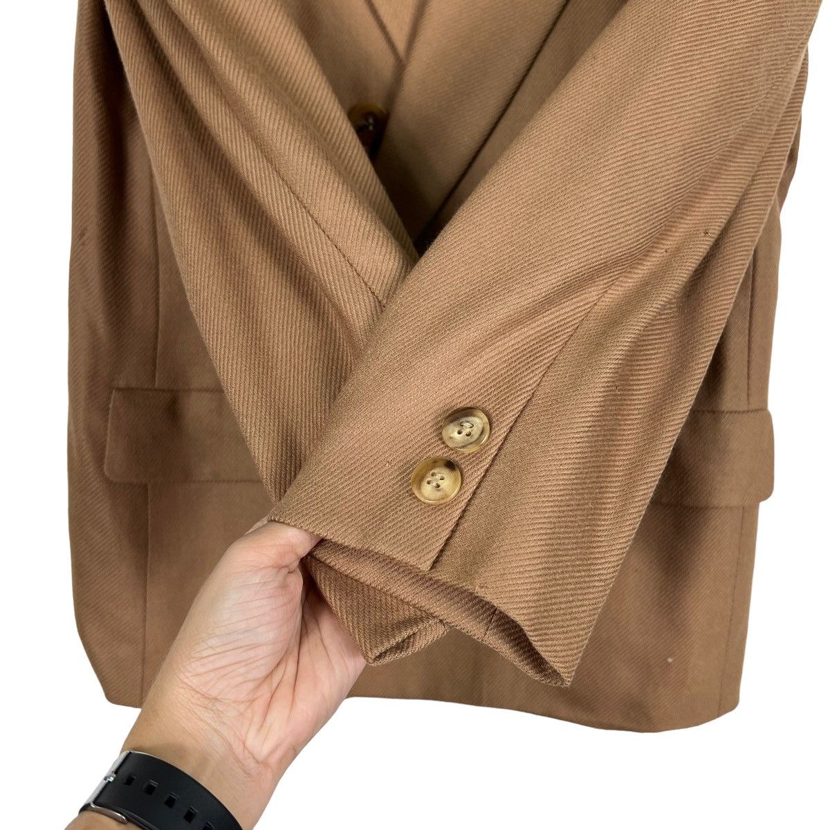 Burberry 🔥 RICH BROWN BURBERRY DOUBLE BREAST BLAZER JACKET Size US S / EU 44-46 / 1 - 13 Thumbnail