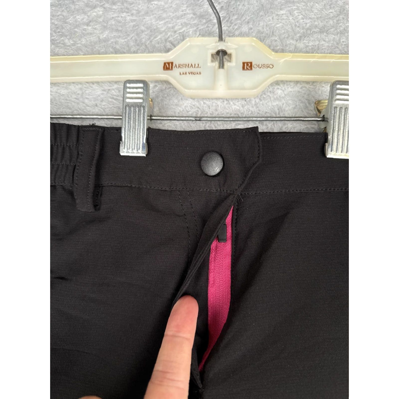 Vintage Friessel Shorts Women S Black Zip Pockets Quick Dry Stretch Polyester Hiking Activewear Summer Mens? Womens Size 28" / US 6 / IT 42 - 6 Thumbnail