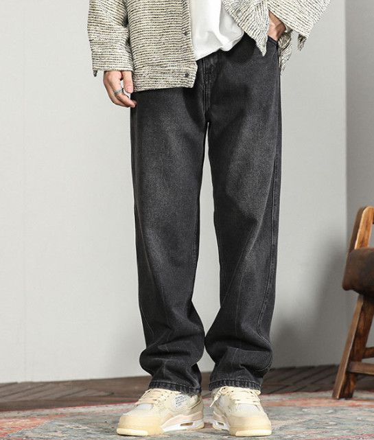 Japanese Brand Japanese style men's loose straight leg retro jeans Size US 32 / EU 48 - 1 Thumbnail