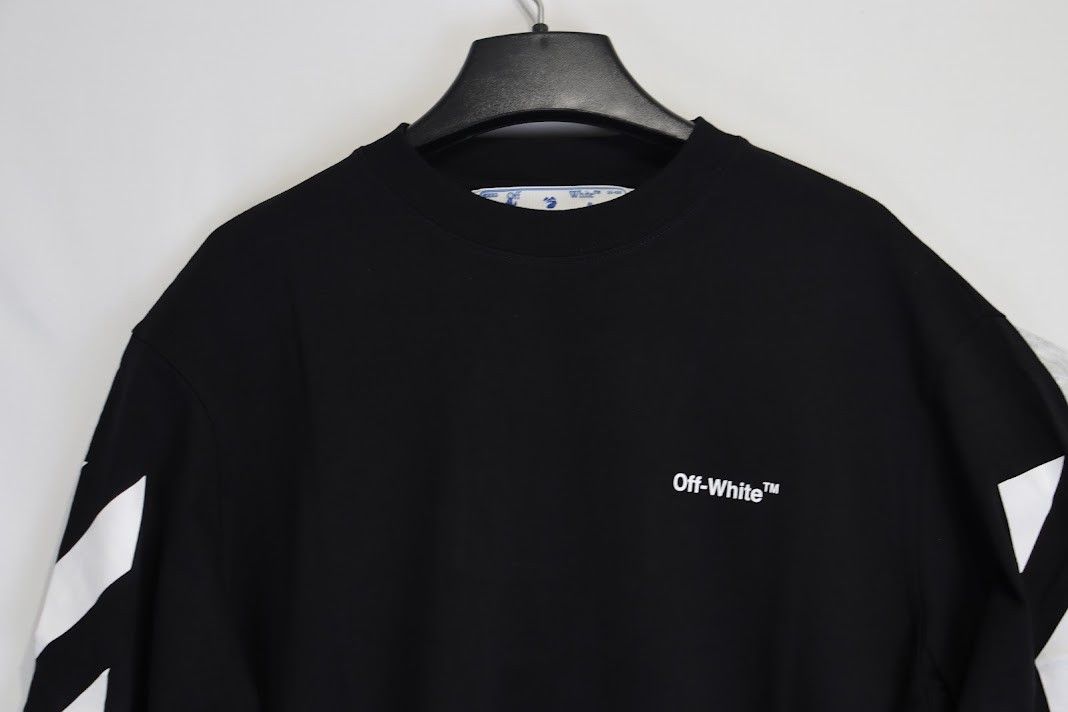 Off-White o1rshd1 Diag Helvetica Skate L/S in Black Size US XL / EU 56 / 4 - 3 Thumbnail