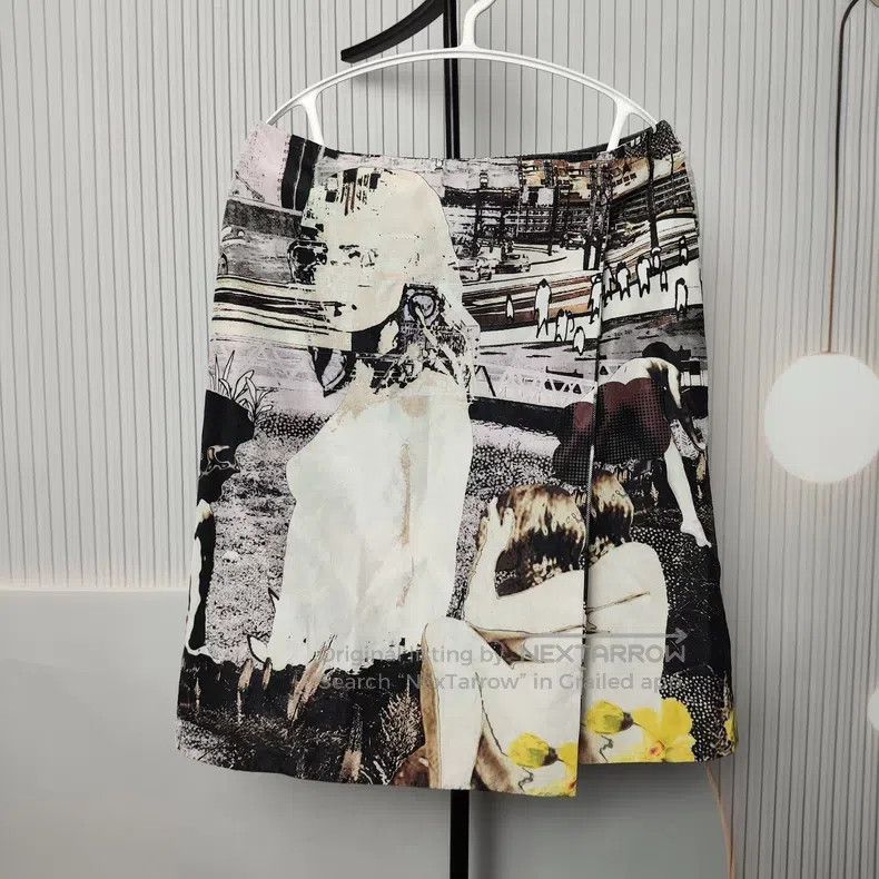 Prada Prada Blended printed skirt Size 26" / US 2 / IT 38 - 1 Thumbnail