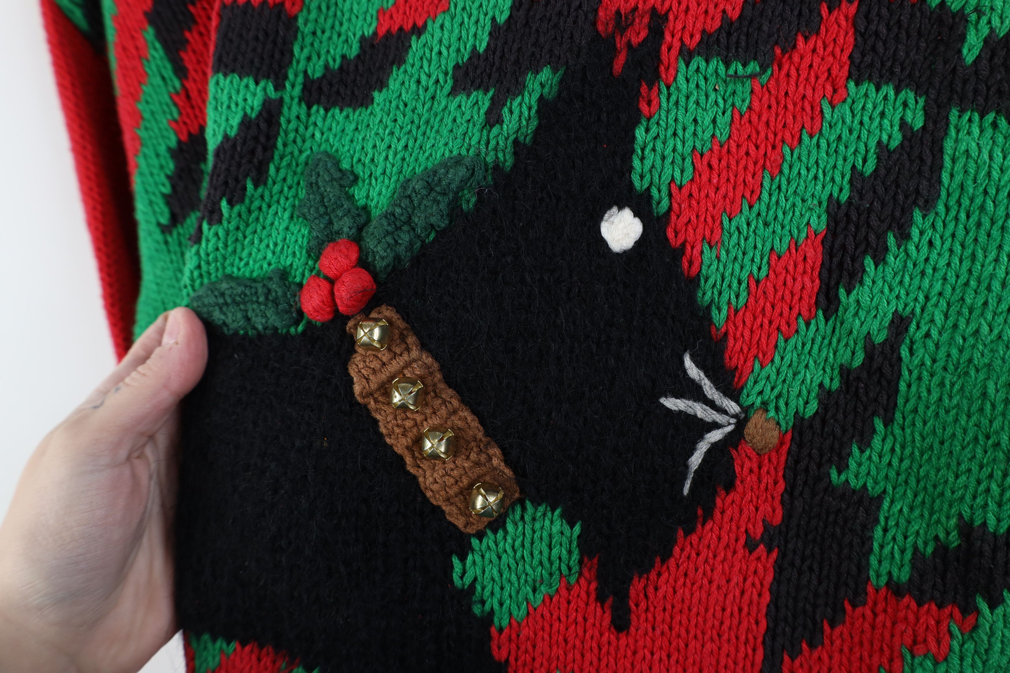 Vintage Vintage 90s Streetwear Bell Scotty Terrier Dog Knit Sweater Size S / US 4 / IT 40 - 5 Thumbnail