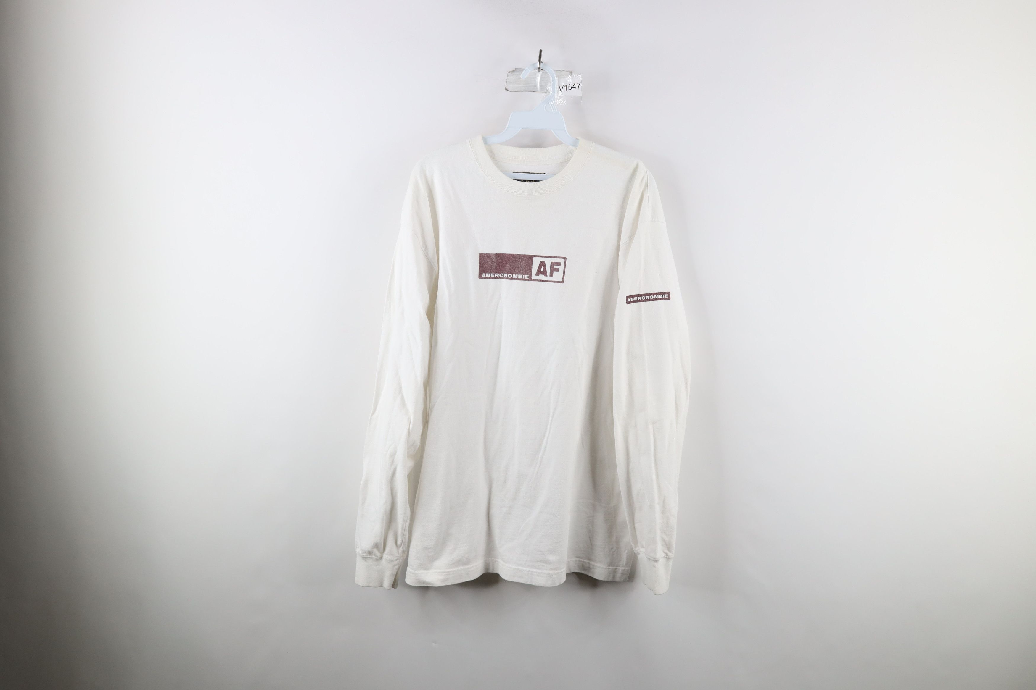 Abercrombie & Fitch Vintage 90s Abercrombie & Fitch Logo Long Sleeve T-Shirt USA Size US L / EU 52-54 / 3 - 1 Thumbnail