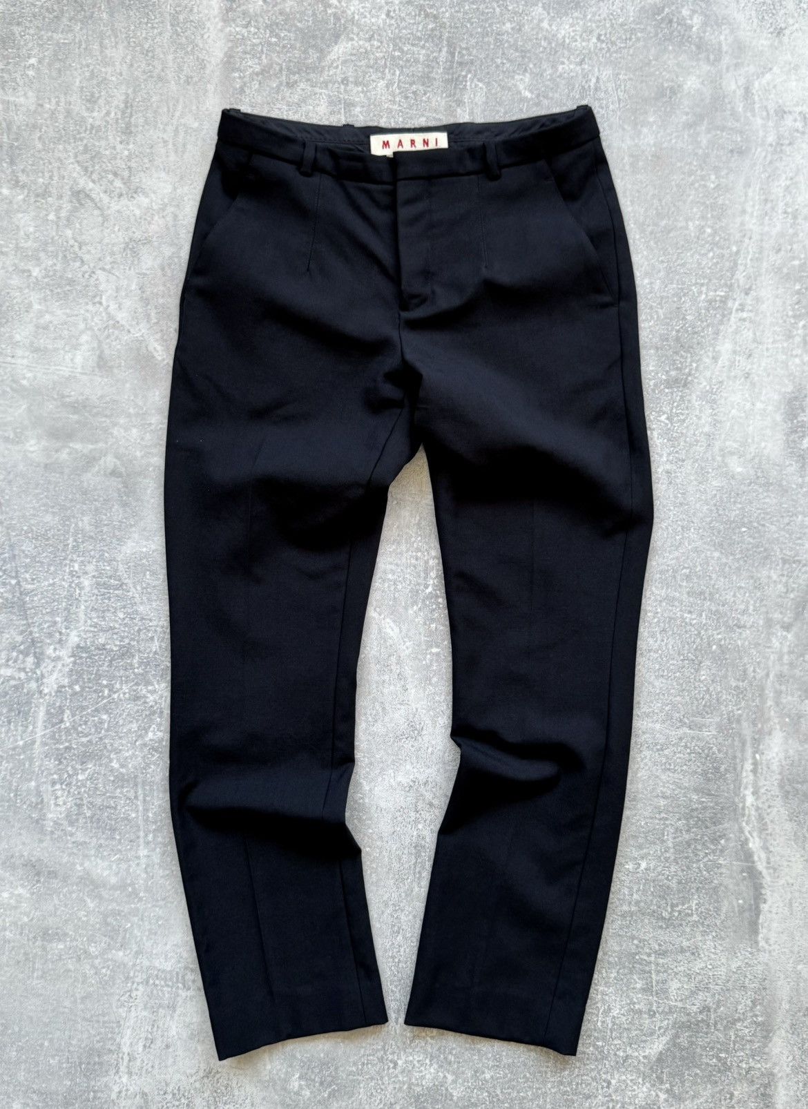 Marni Marni Wool Black Trousers Pants Size 28" / US 6 / IT 42 - 1 Thumbnail