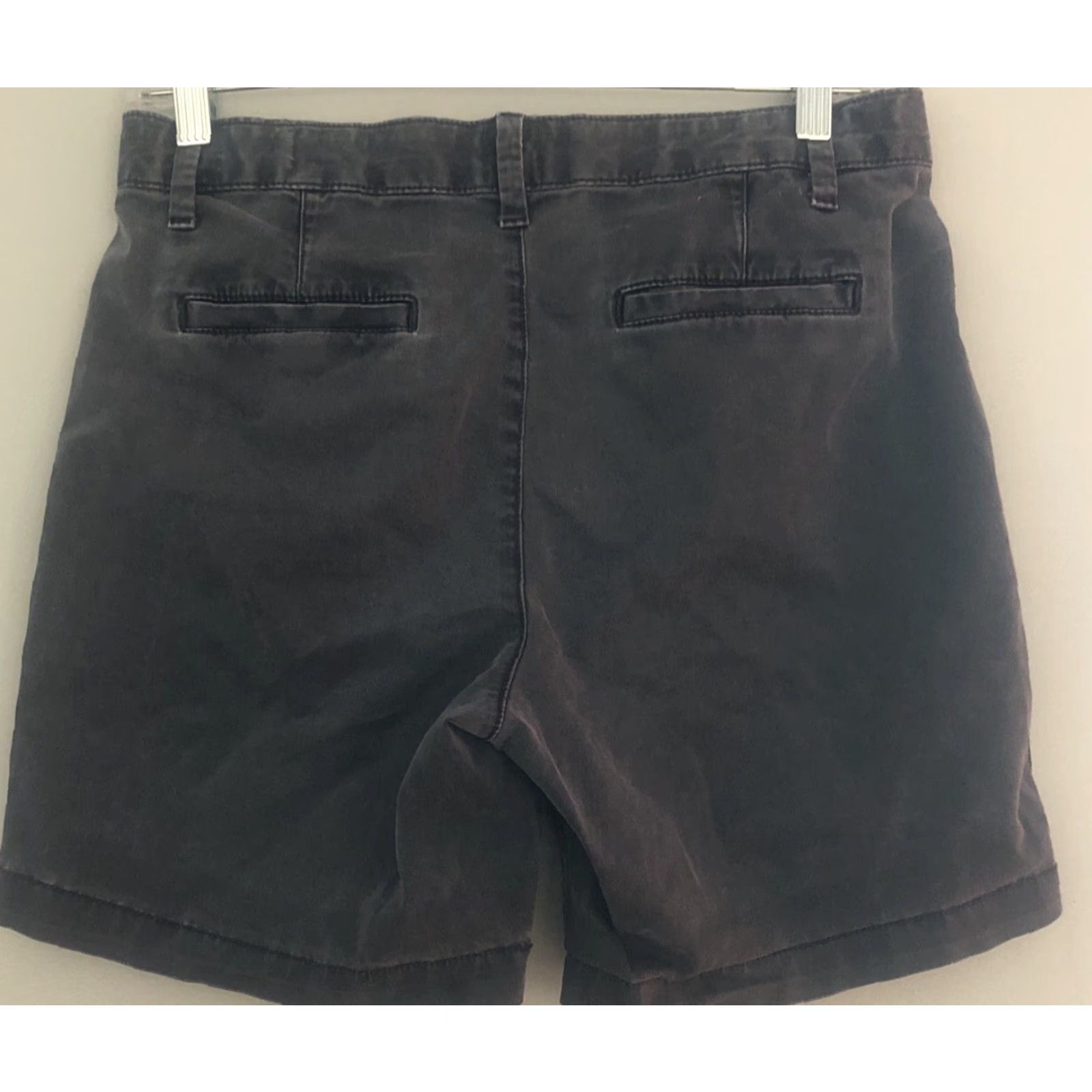 Gap GAP Women’s Girlfriend Chino Shorts Size 2 Gray Pockets Button Casual Walking Size 26" / US 2 / IT 38 - 3 Thumbnail