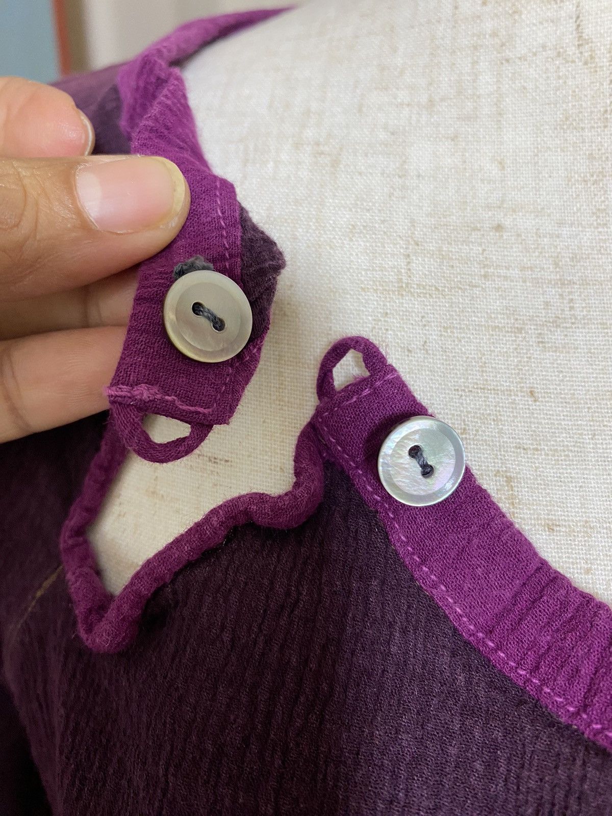 Tsumori Chisato TSUMORI CHISATO purple pleated top Size M / US 6-8 / IT 42-44 - 6 Thumbnail