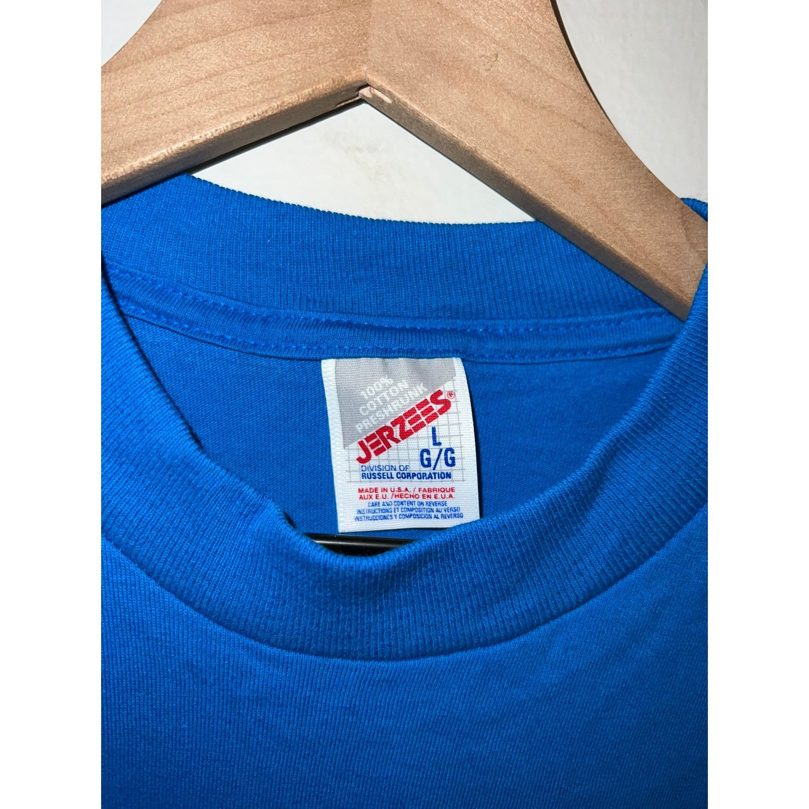 Jerzees Vintage Wildflower Shirt Wisconsin Blue Graphic Tee VTG L Size US L / EU 52-54 / 3 - 7 Thumbnail