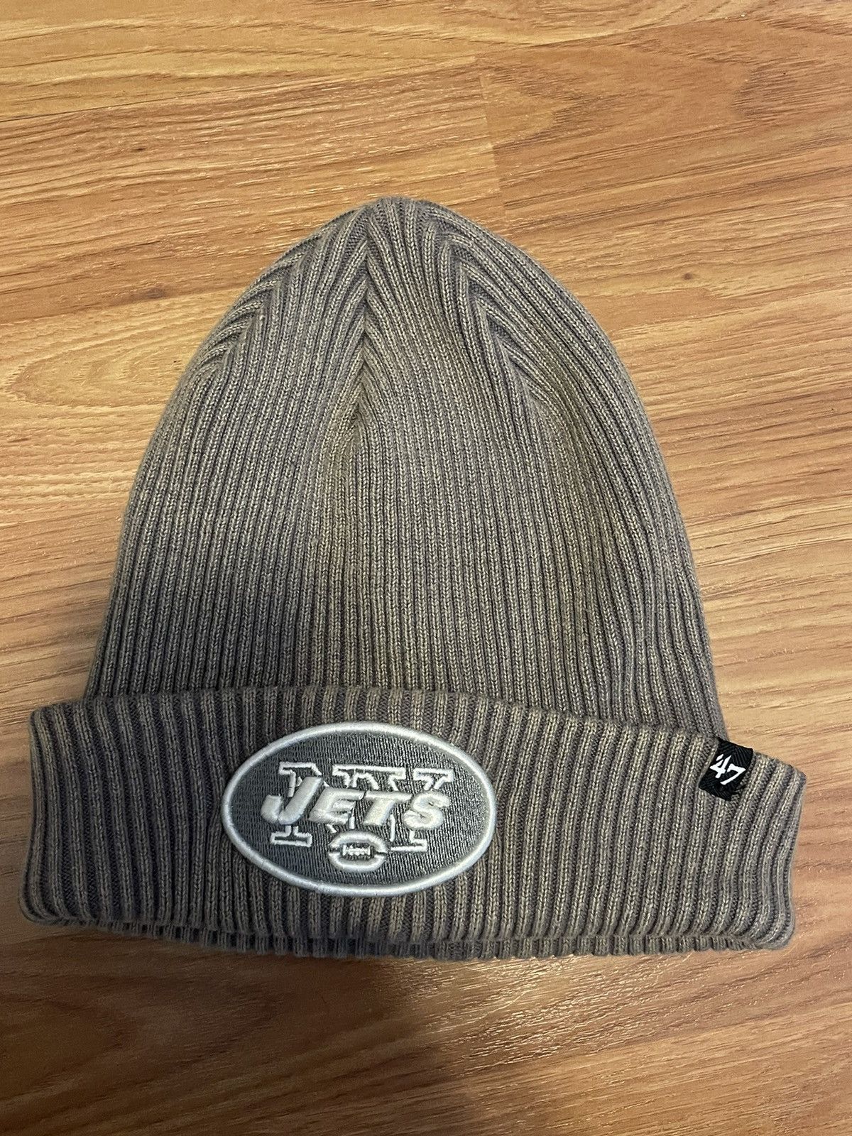 47 Brand Grey Jets Beanie✈️🟢🏈 Size ONE SIZE - 1 Thumbnail