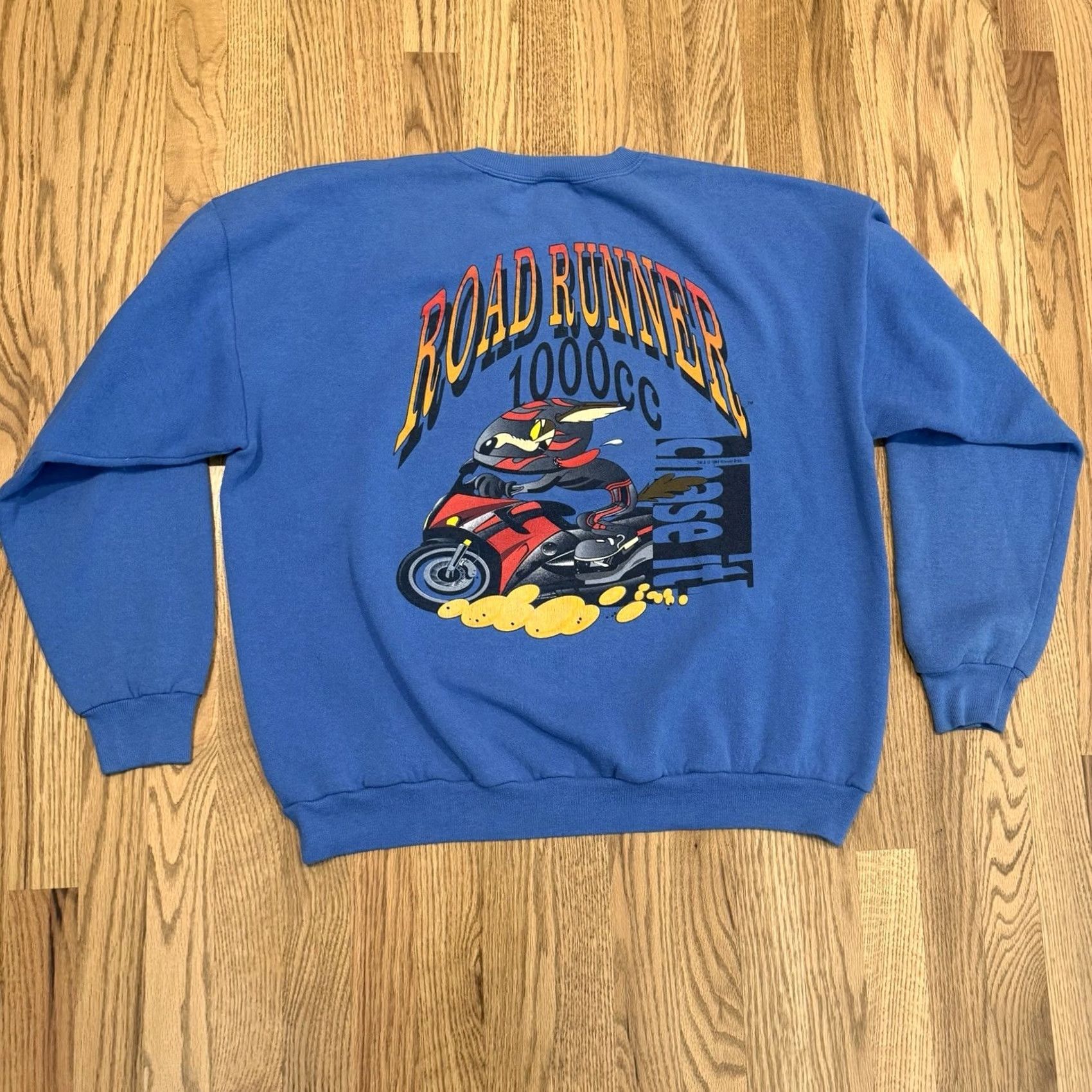 Vintage VINTAGE Looney Tunes Wile E Coyote Roadrunner Sweatshirt Mens XL 90s Vtg Size US XL / EU 56 / 4 - 2 Thumbnail