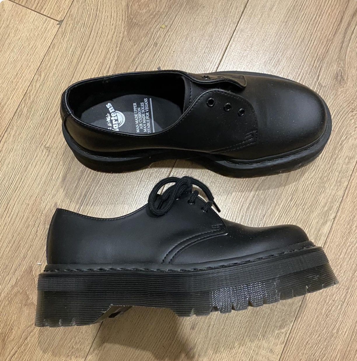 Dr. Martens DR. MARTENS black vegan 1461 felix derbys Size US 10.5 / IT 40.5 - 2 Thumbnail