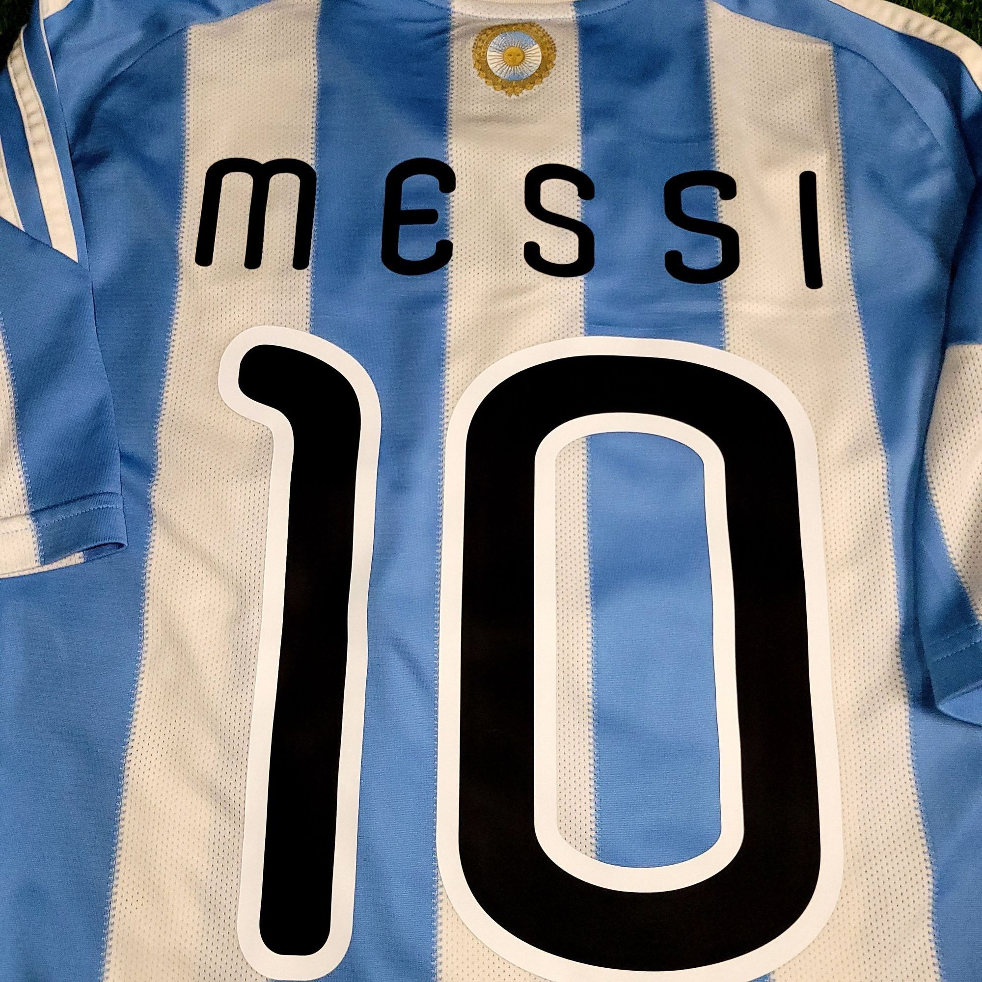 Adidas Messi Argentina 2010 WORLD CUP Home Soccer Jersey M Size US M / EU 48-50 / 2 - 3 Thumbnail