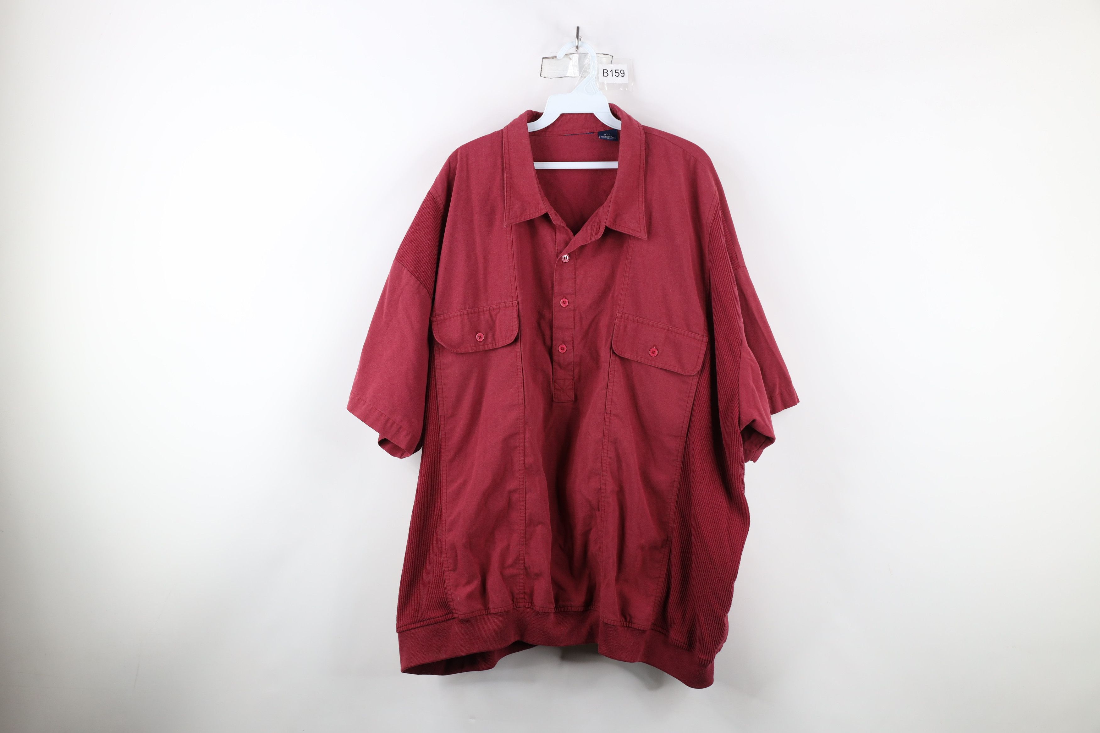 Vintage Vintage 90s Streetwear Pullover Polo Shirt Mafia Mob Red Size US XXL / EU 58 / 5 - 1 Thumbnail