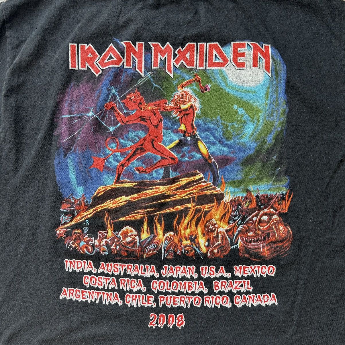 Iron Maiden × Vintage 2008 Iron Maiden Large concert Tee Size US L / EU 52-54 / 3 - 7 Thumbnail