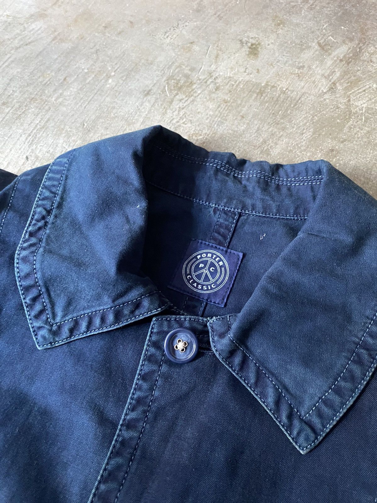 Porter Classic Porter Classic Indigo Trench Coat Kapital Visvim Needles 45r Size US M / EU 48-50 / 2 - 2 Thumbnail