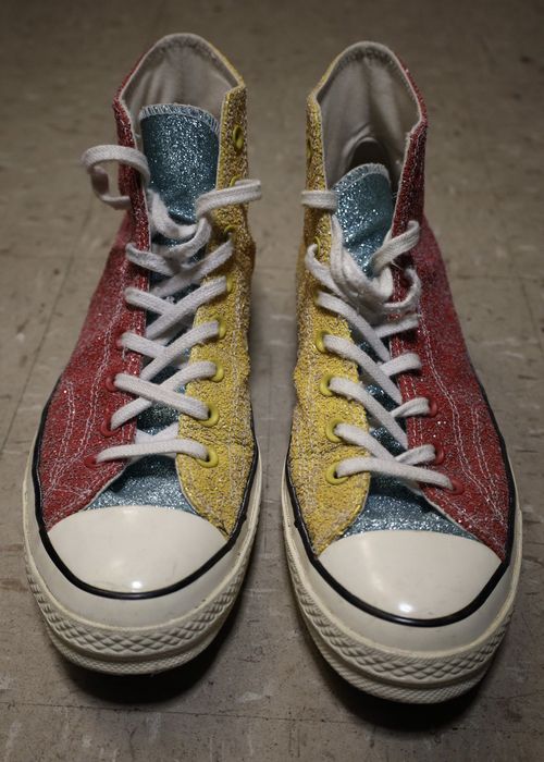 Red yellow cheap blue converse