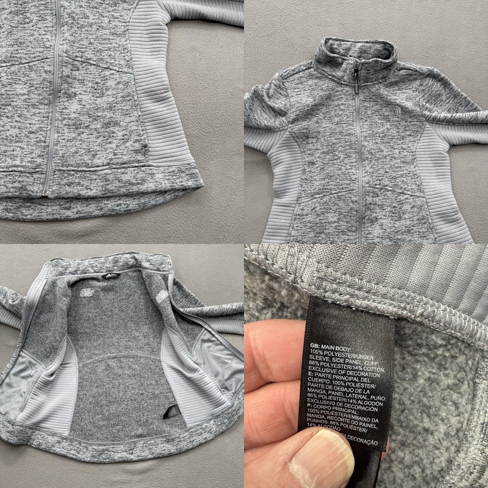The North Face The North Face Jacket Womens Medium Gray Fleece Full Zip Beaver Creek Ski Resort Size M / US 6-8 / IT 42-44 - 8 Thumbnail
