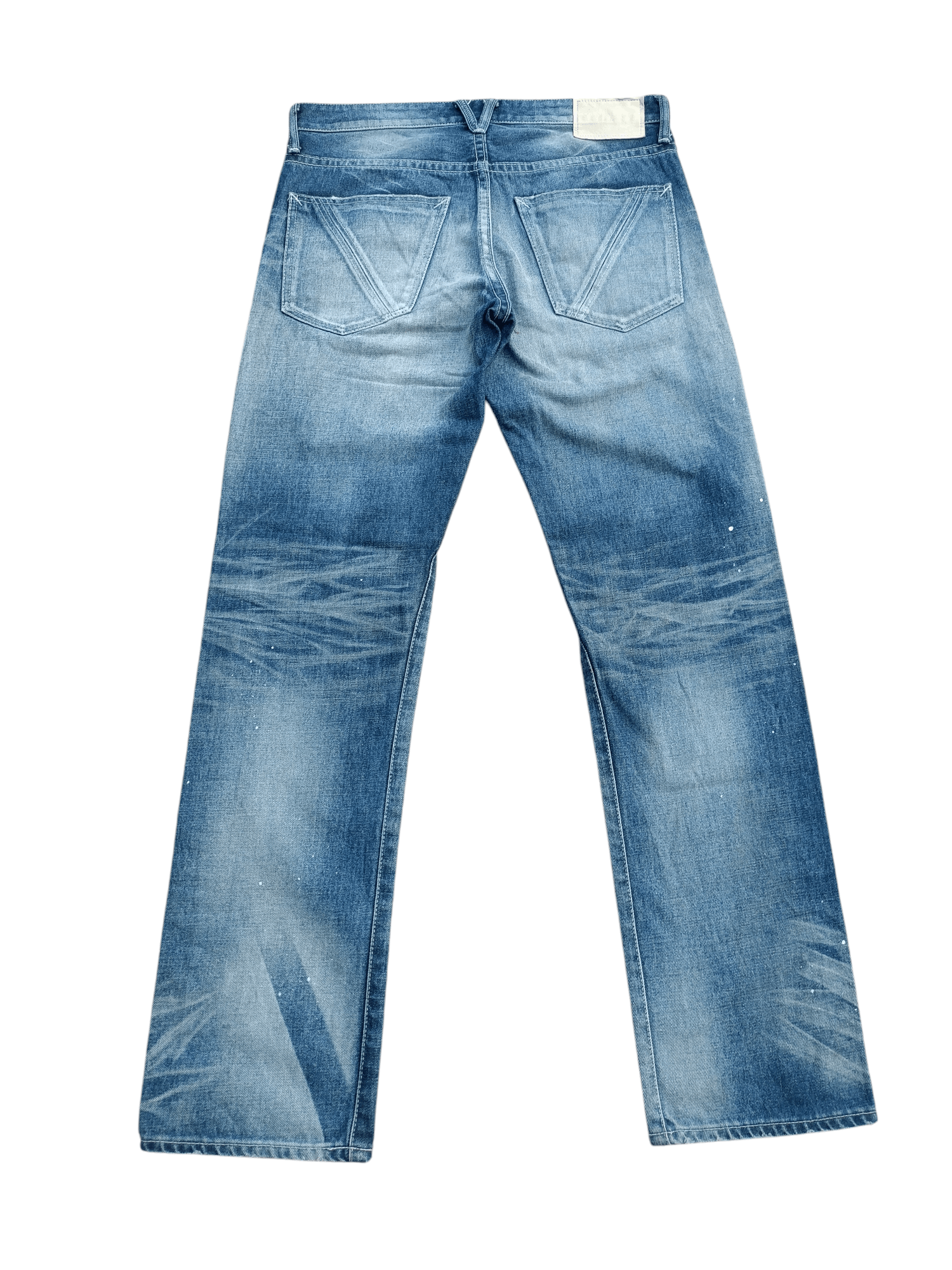 Japanese Brand VANQUISH Tokyo Japan Whiskers Painted Rare Design Jeans Size US 32 / EU 48 - 10 Thumbnail