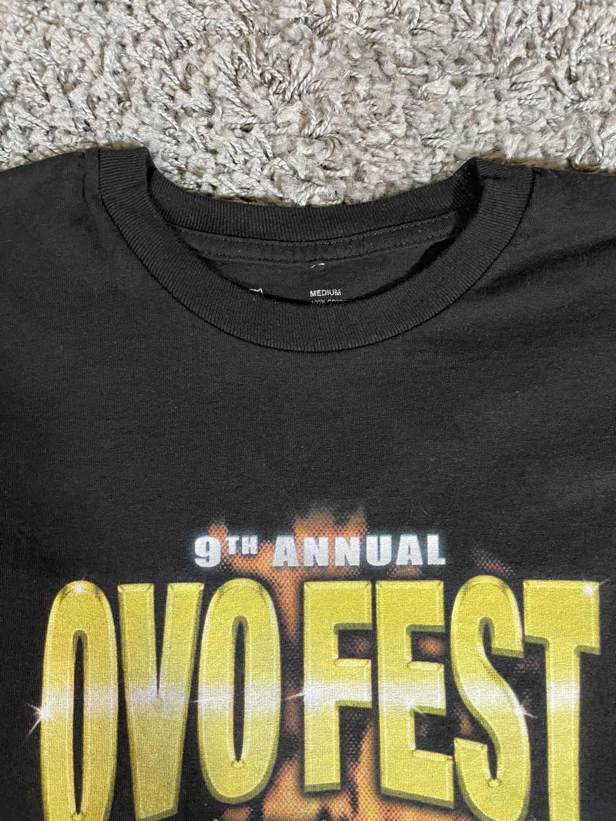 Drake 2019 OVO Drake 9th Tour Fest Exclusive Merch Owl Tee Size US M / EU 48-50 / 2 - 5 Thumbnail