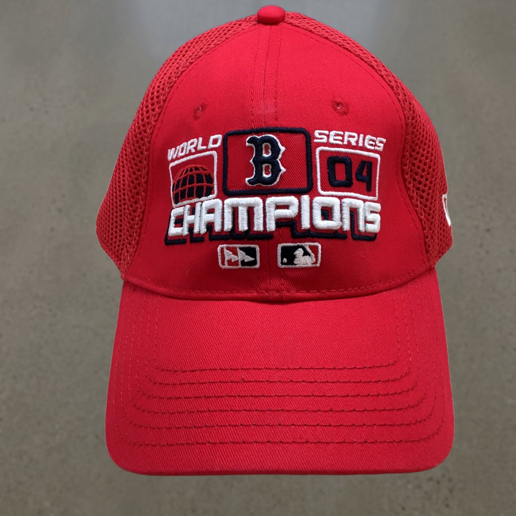 New Era New Era Boston Red Sox Baseball Hat Mens Red OS Adjustable Embroidered Logo Size ONE SIZE - 1 Thumbnail