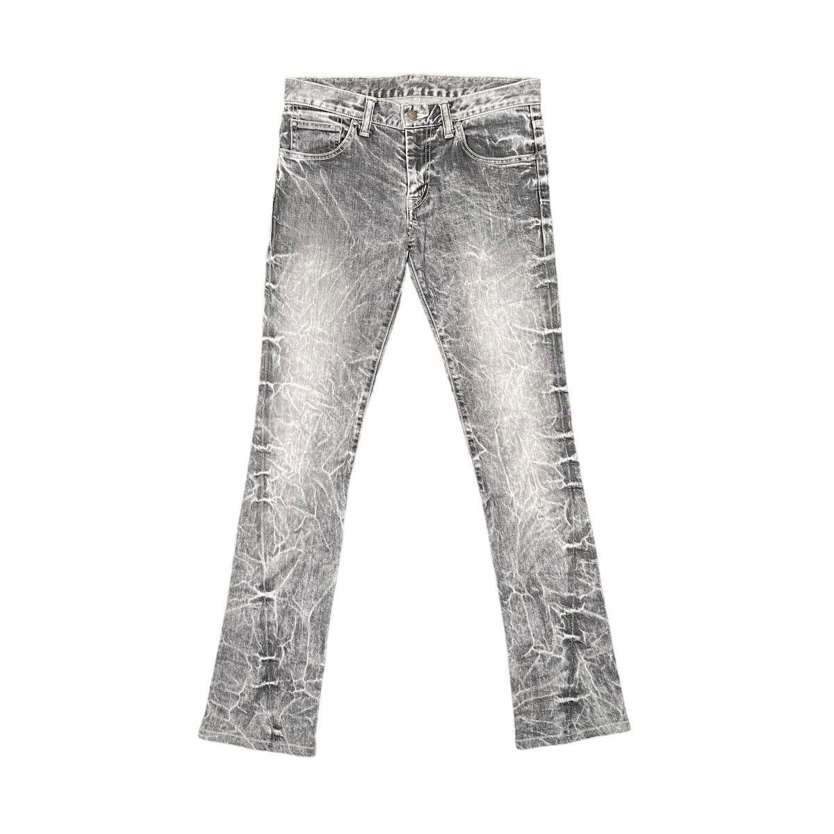 If Six Was Nine Tornado Mart Charcoal Washed Flare Grunge Jeans Size US 30 / EU 46 - 1 Thumbnail