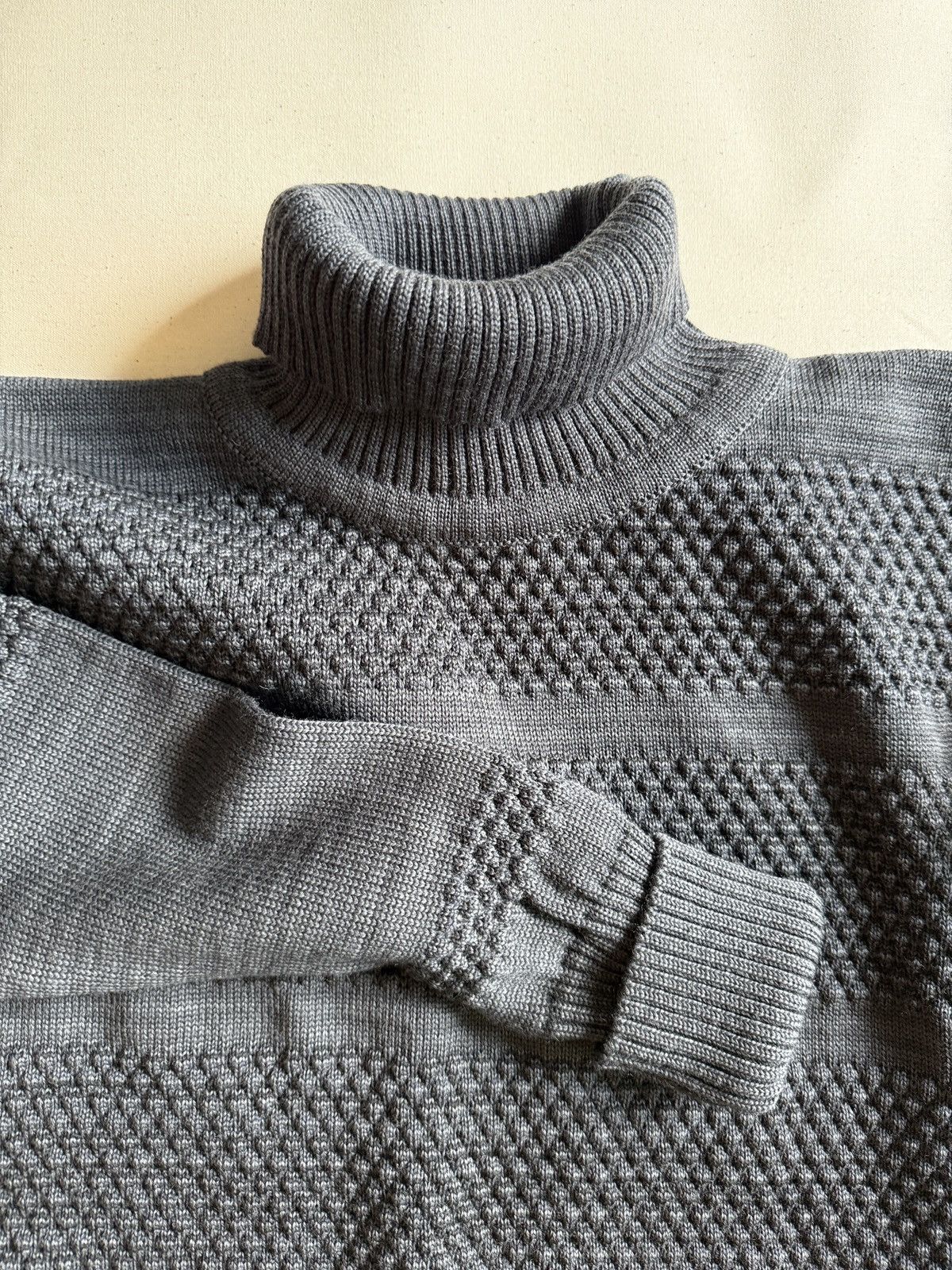 S.N.S. Herning S.N.S. HERNING Fisherman Wool Turtleneck Sweater Size US M / EU 48-50 / 2 - 1 Thumbnail