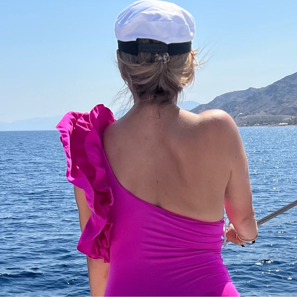 Zara 🦋 BLOGGERS FAVORITE 🦋 ZARA FUCHSIA RUFFLE SWIMSUIT SIZE M Size M / US 6-8 / IT 42-44 - 8 Thumbnail