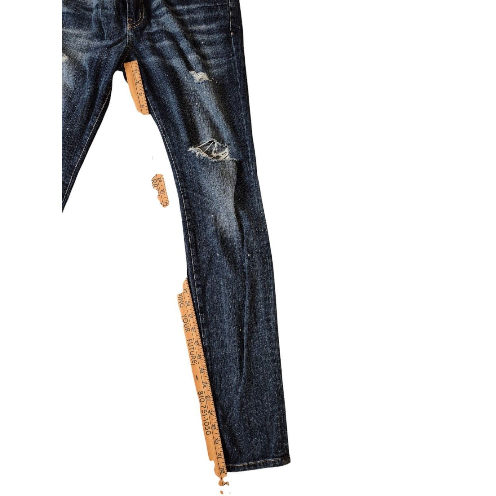 Current/Elliot Current/Elliot The Skinny Distressed Jeans Mid Rise Skinny J Size 30" / US 8 / IT 44 - 7 Thumbnail