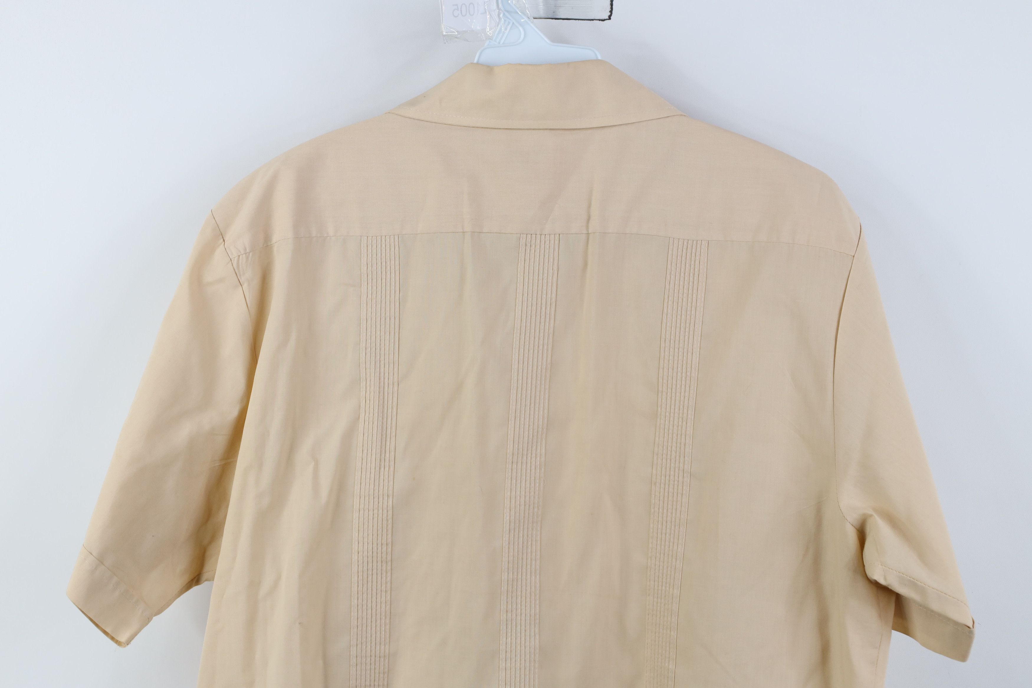 Vintage Vintage 60s 70s Rockabilly Guayabera Wedding Button Shirt Size US L / EU 52-54 / 3 - 12 Thumbnail