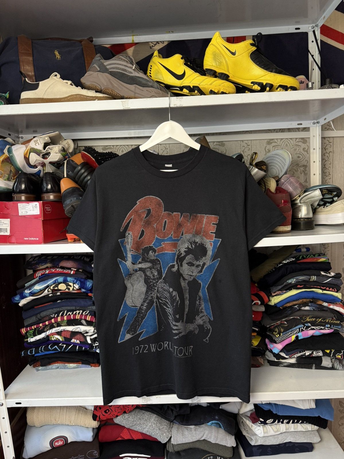 Band Tees David Bowie Ziggy Stardust 1972 World Tour T Shirt Rare Size US M / EU 48-50 / 2 - 1 Thumbnail