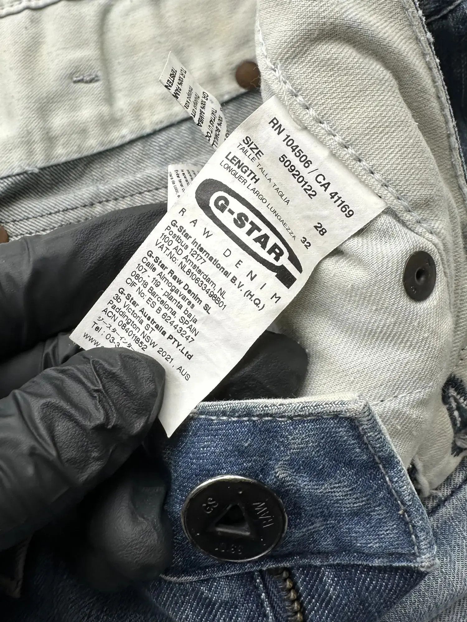 G-Star G Star Raw Vintage Flare Jeans (B229) Size 28" / US 6 / IT 42 - 6 Thumbnail