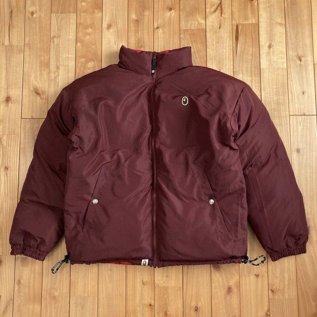 Bape 🔥Reversible🔥 BAPE Red Camo Puffer Down Jacket a bathing ape Size US L / EU 52-54 / 3 - 4 Thumbnail