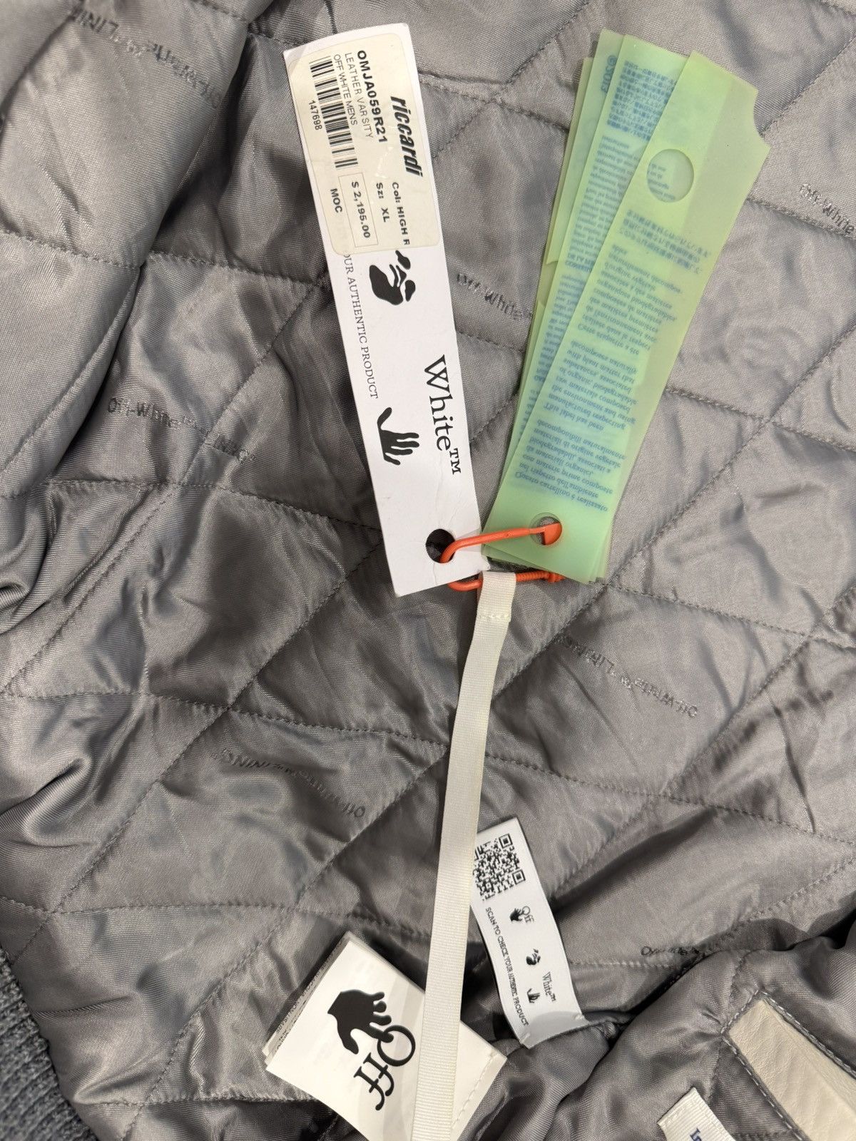 Off-White Off White 2021 Varsity Jacket Size US XL / EU 56 / 4 - 7 Thumbnail