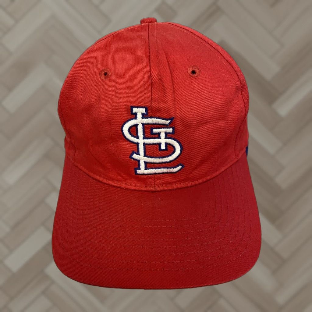 Vintage VINTAGE St Louis Cardinals Hat Snapback Red Adjustable 90s Canvas Men Handmade Bangladesh OC/517" Size ONE SIZE - 1 Thumbnail