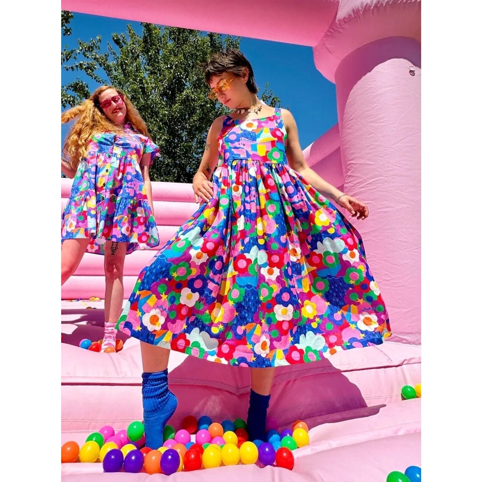 Other NOOWORKS Naomi Party Time Summer Daze Big Pocket Dress Size M / US 6-8 / IT 42-44 - 3 Thumbnail