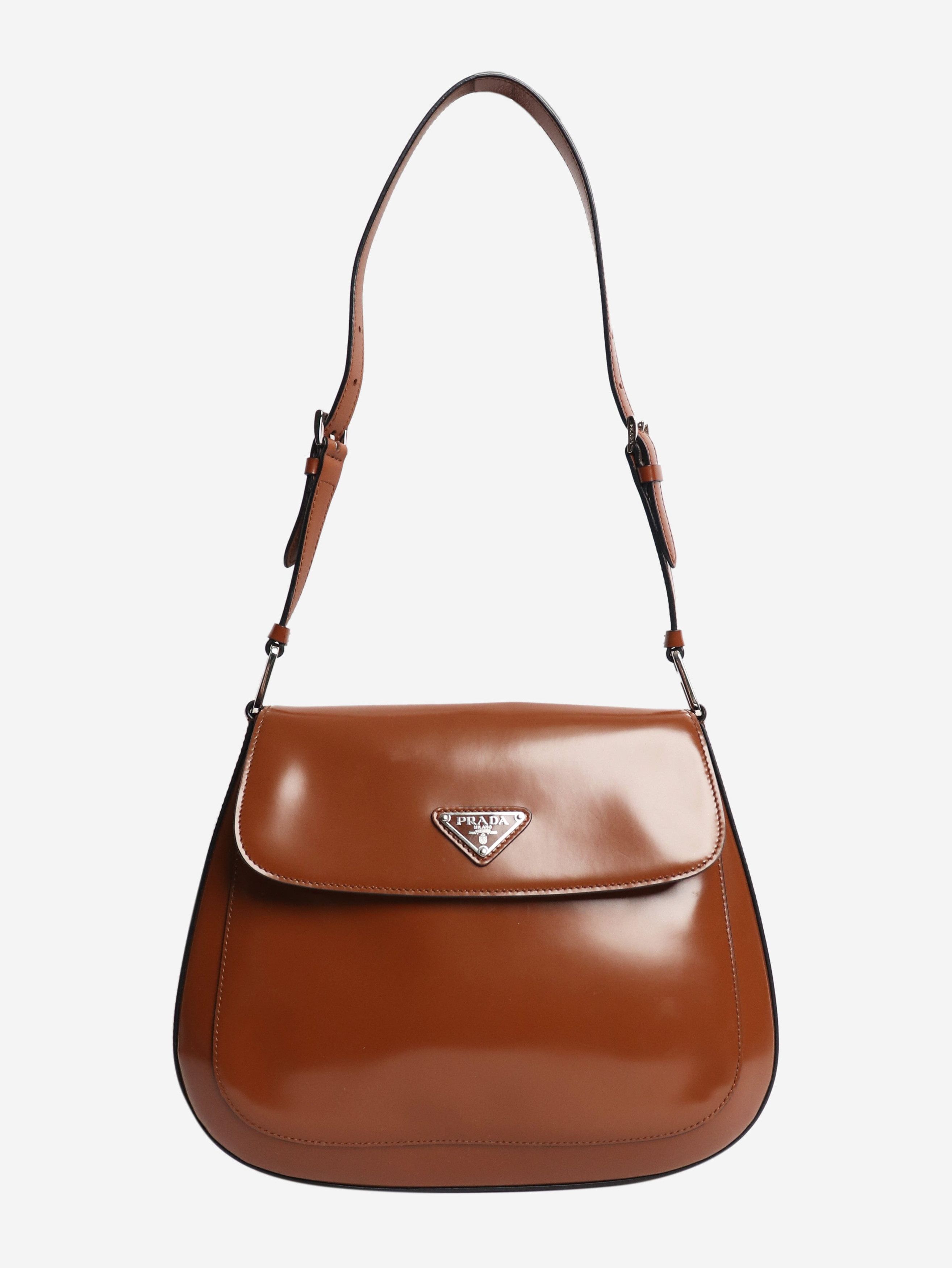 Prada Brown leather cleo flap bag Size ONE SIZE - 1 Thumbnail