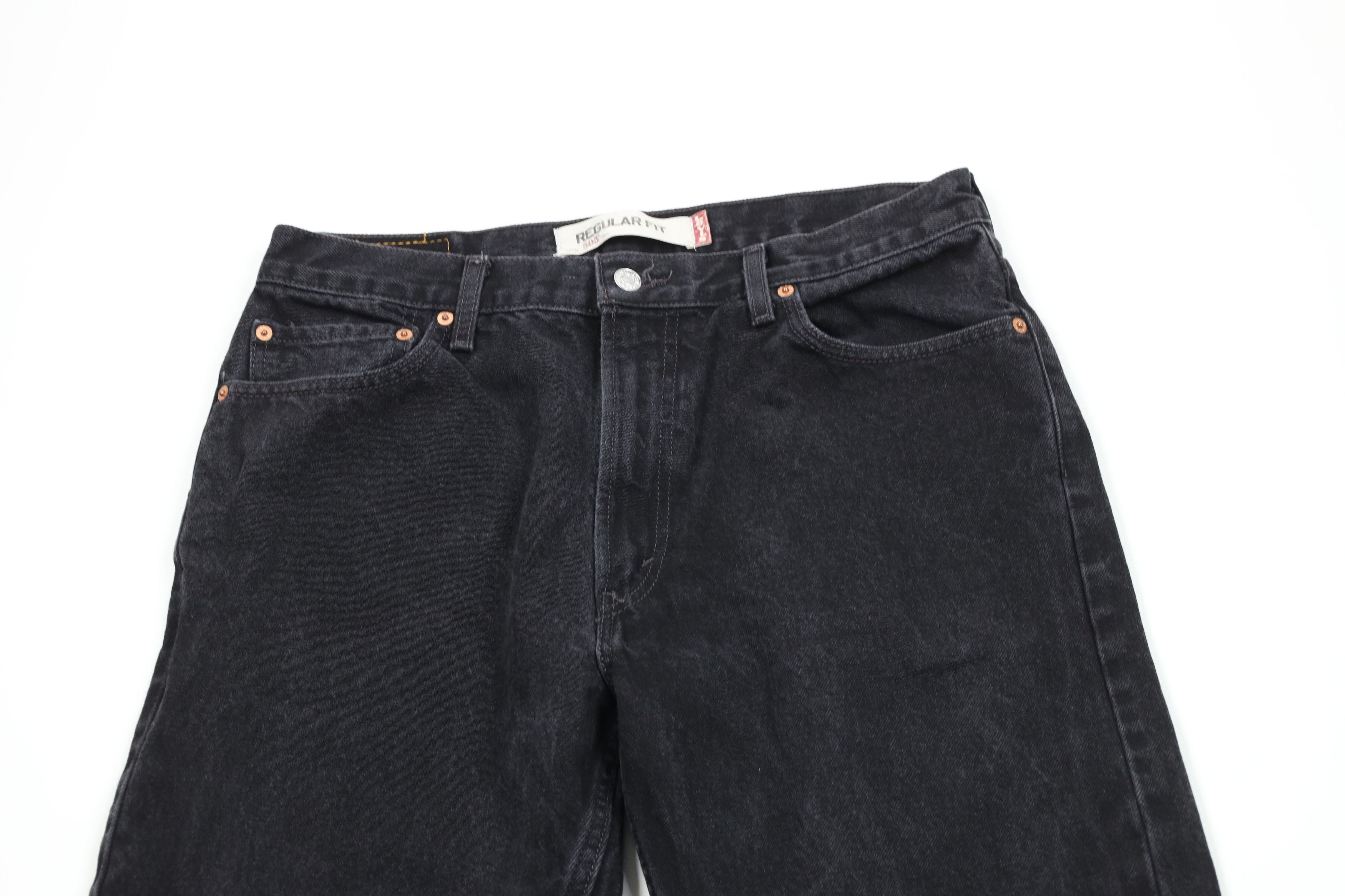 Levi's × Vintage Vintage Y2K Levis 505 Fit Straight Leg Denim Jeans Black Size US 34 / EU 50 - 2 Thumbnail