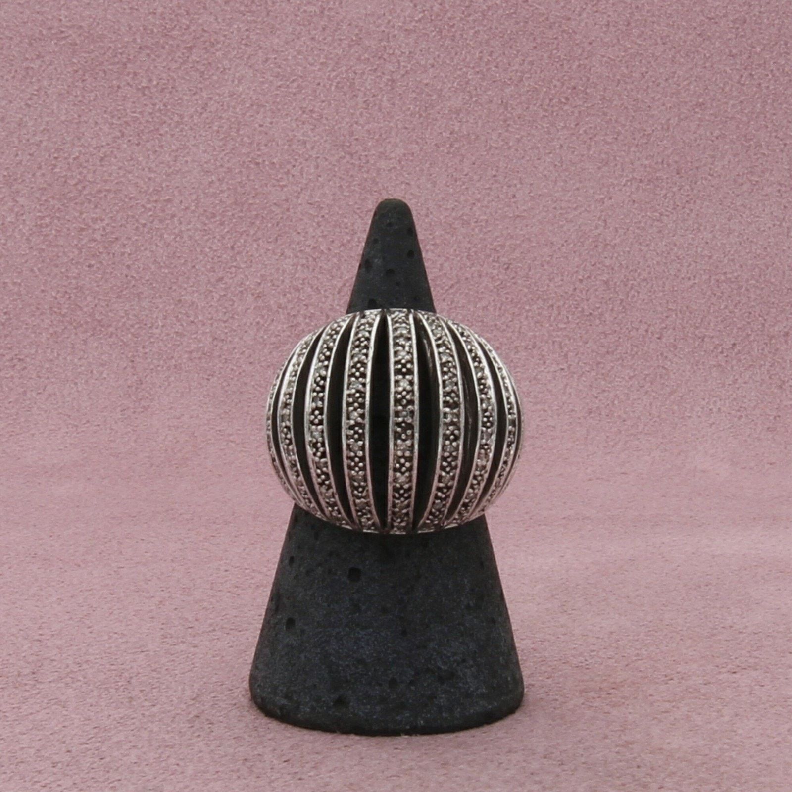 Sterling Silver sterling silver diamond accent dome ring size 6.5 Size ONE SIZE - 3 Thumbnail