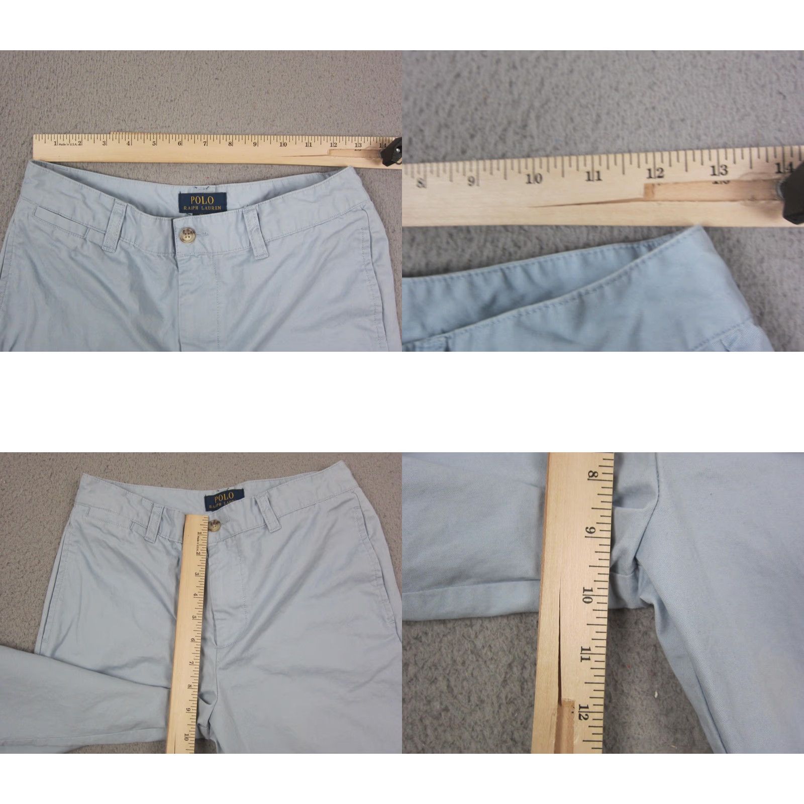 Polo Ralph Lauren Polo Ralph Lauren Pants Womens 16 Blue Straight Leg Chino Casual Beach City Preppy 16 Womens Pants Size 38" / US 16 / IT 52 - 8 Thumbnail