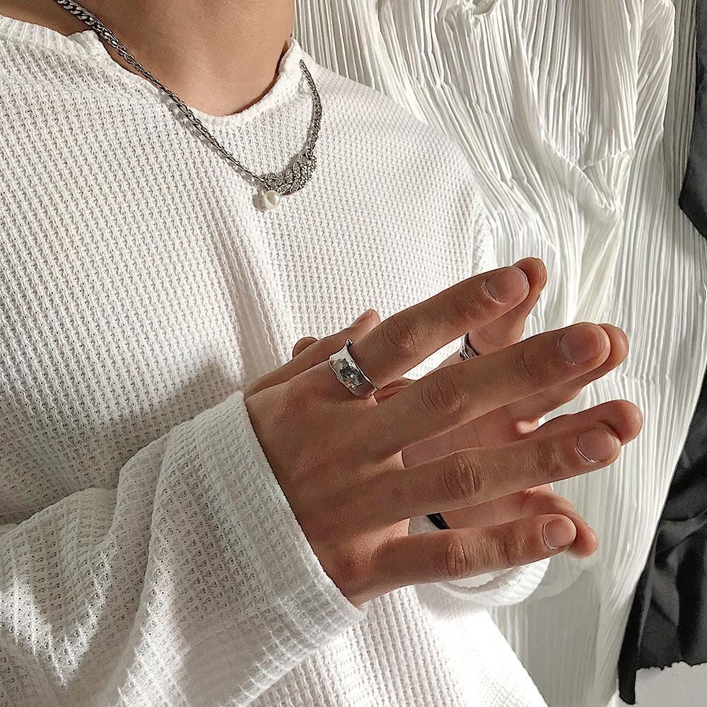 Jewelry Vibe Jewelry Rings Open Size Chrome Ring (Size 7-13) Size ONE SIZE - 1 Thumbnail