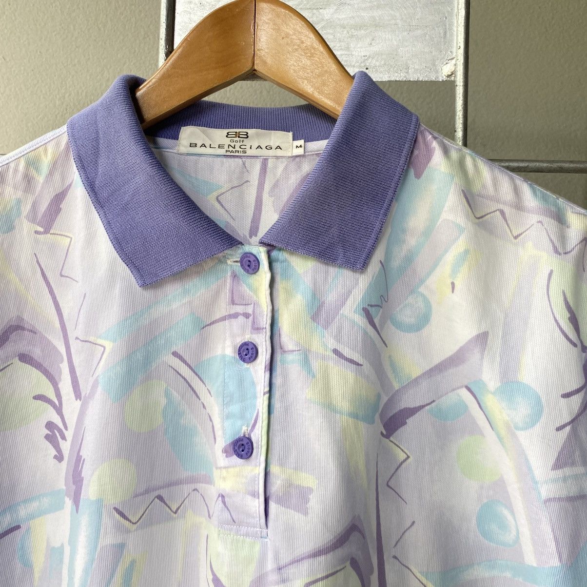 Balenciaga Balenciaga Vintage Pastel Polo Shirt Size M / US 6-8 / IT 42-44 - 16 Thumbnail