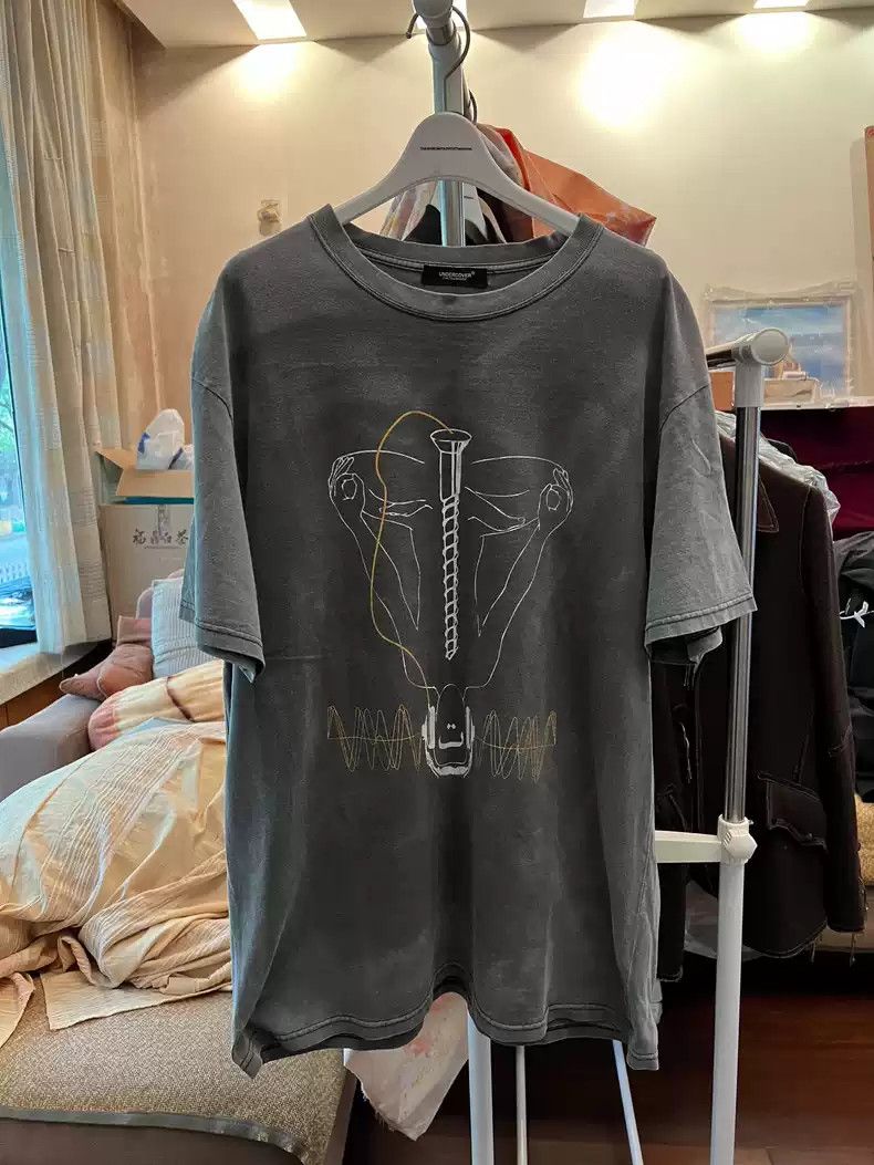 image of Undercover 18Ss Sn Short Sleeve in Grey, Men's (Size Large)