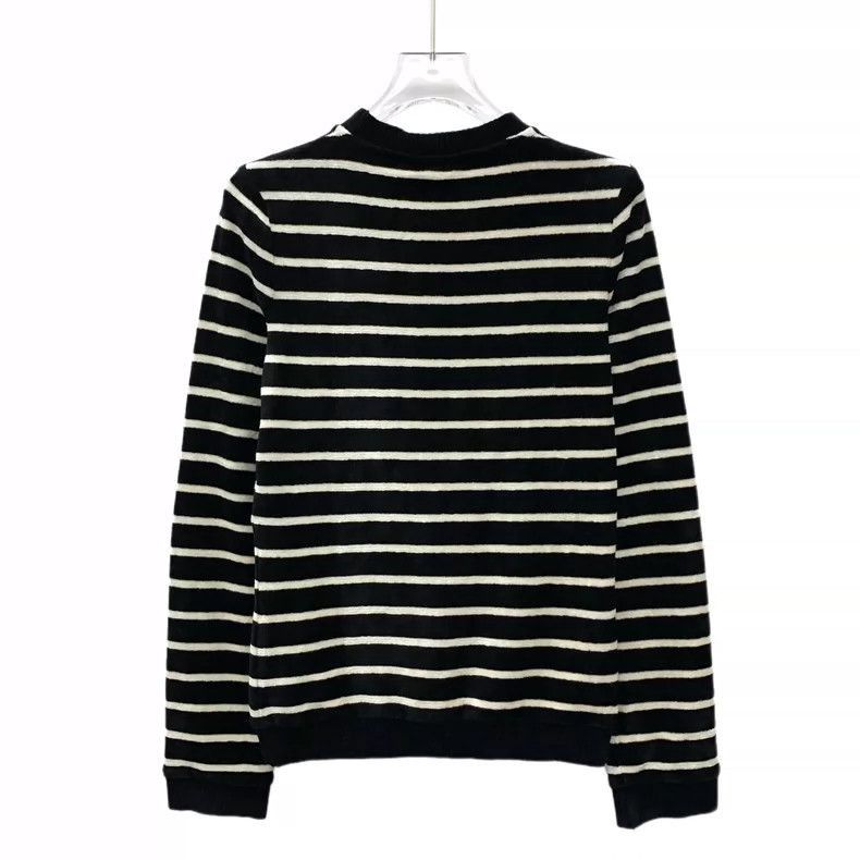 Saint Laurent Paris Saint Laurent Striped Logo Long Sleeve Sweater-2507 Size US S / EU 44-46 / 1 - 8 Thumbnail