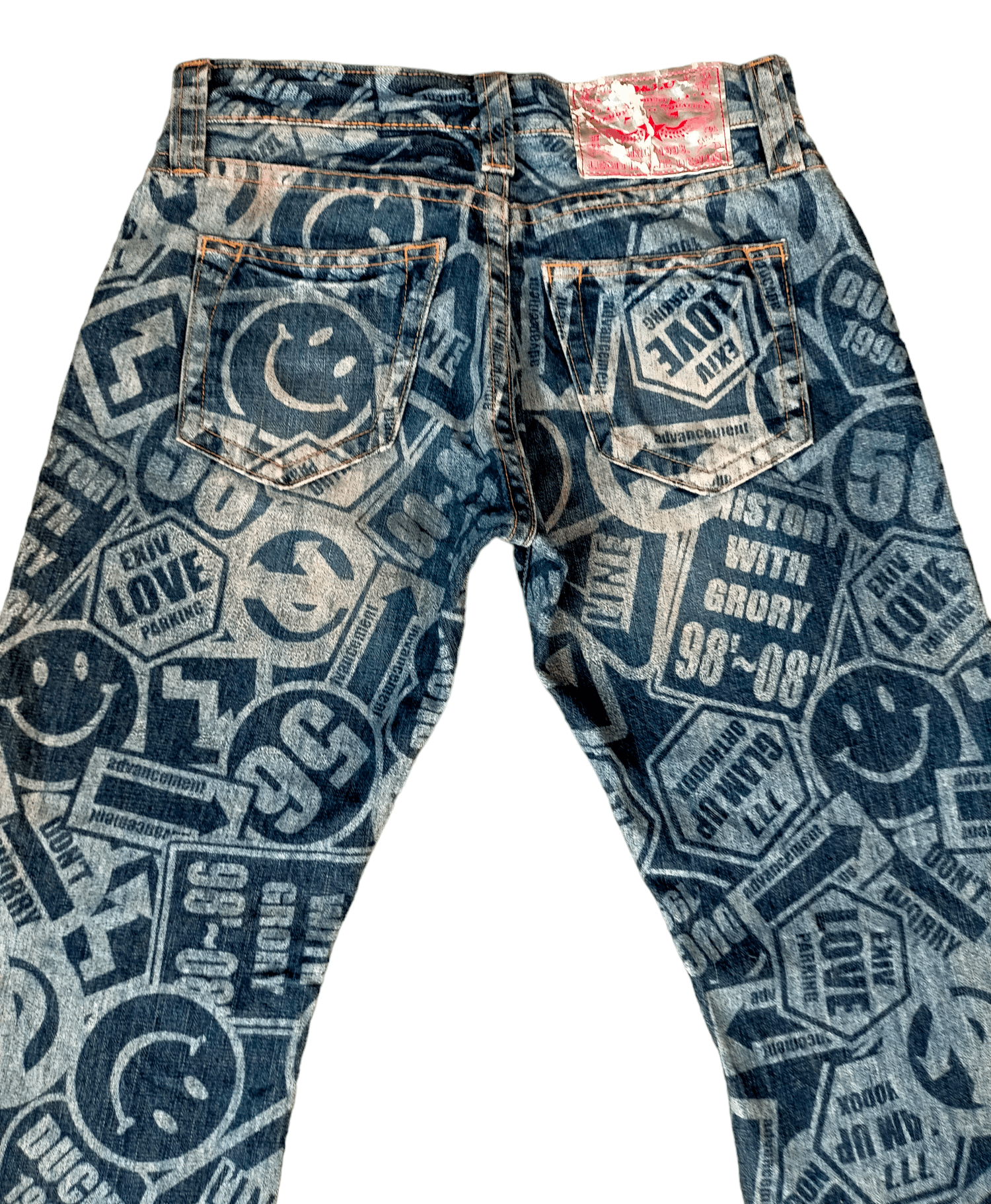 Hysteric Glamour Archieve 🔥 Full Print Word Phrase Boot cut Wide Pant Size US 29 - 10 Thumbnail