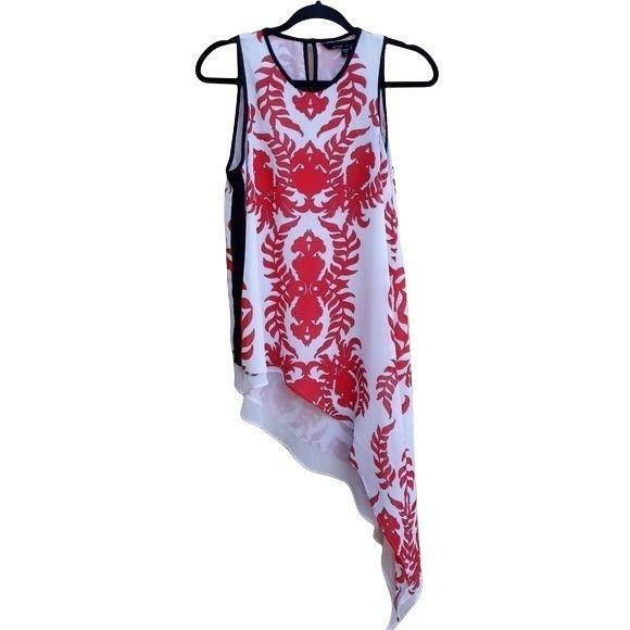 Vintage Atina Cristina Artsy Asymmetrical Hem Tunic Top Sz XS White Size XS / US 0-2 / IT 36-38 - 4 Thumbnail