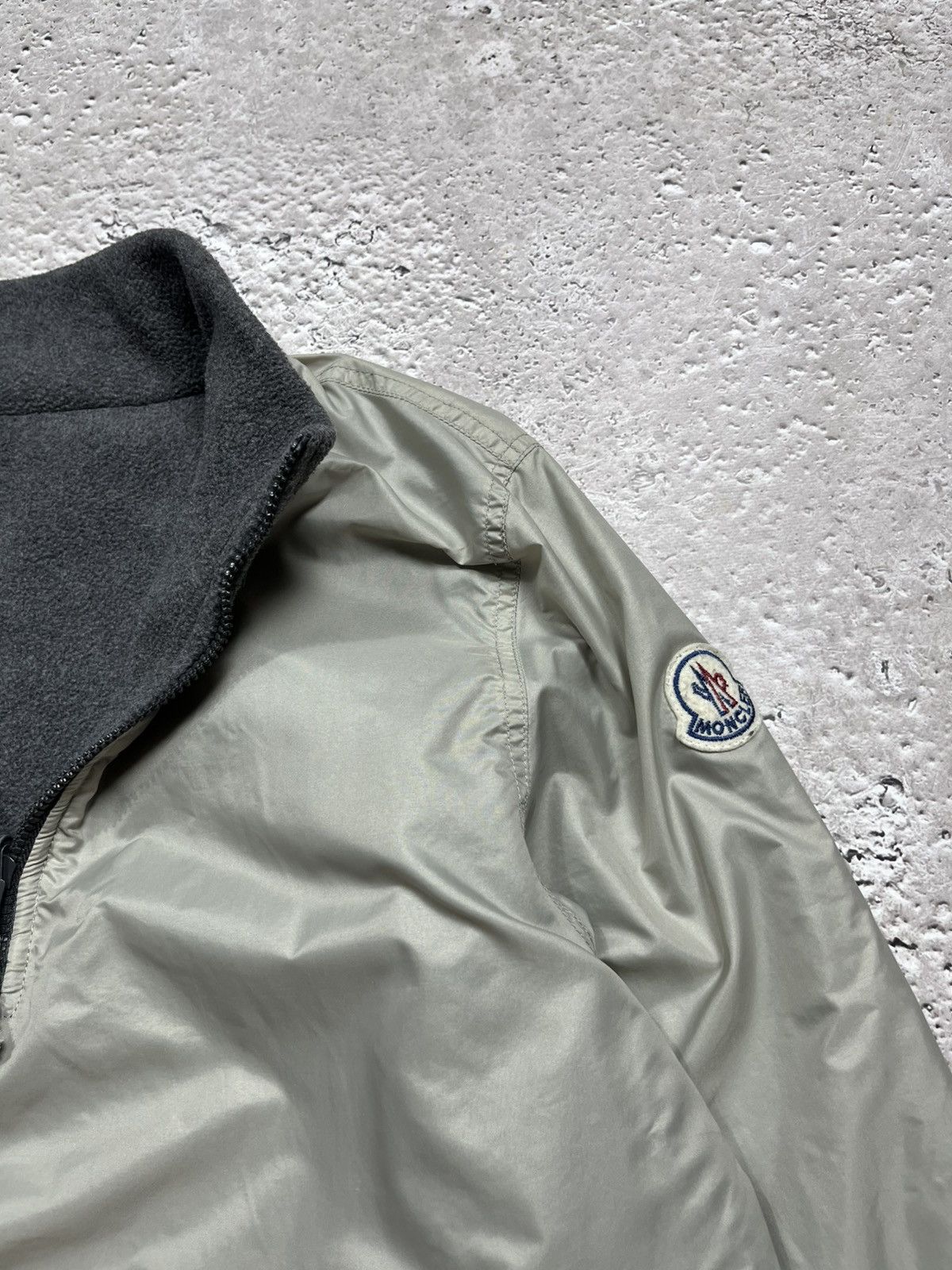 Moncler × Vintage Vintage Moncler Reversible Nylon Fleece Pullover Jacket S Size S / US 4 / IT 40 - 12 Thumbnail